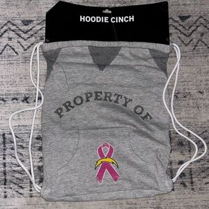 NEW NFL Chargers Hoodie Cinch Bag